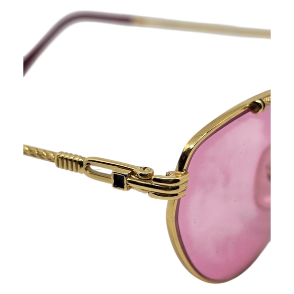 Porta Romana Gold Frame Sunglasses with Pink Lenses main image 4